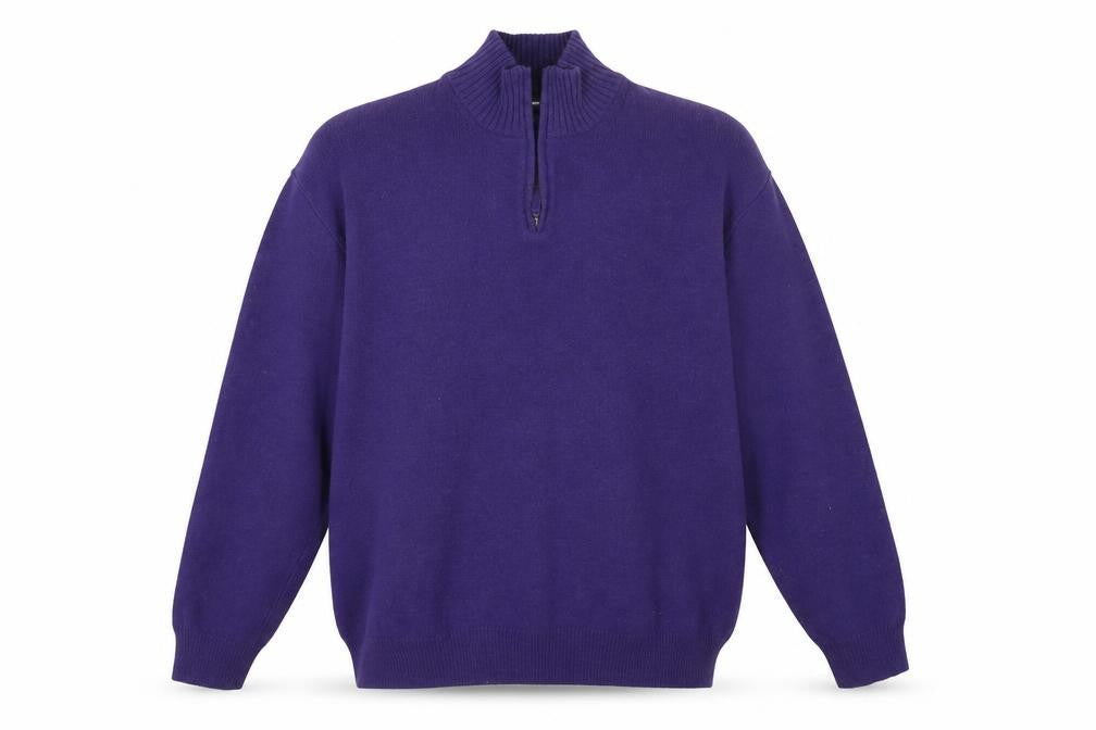 Front view of Giocanni Galli men’s purple jumper, size L