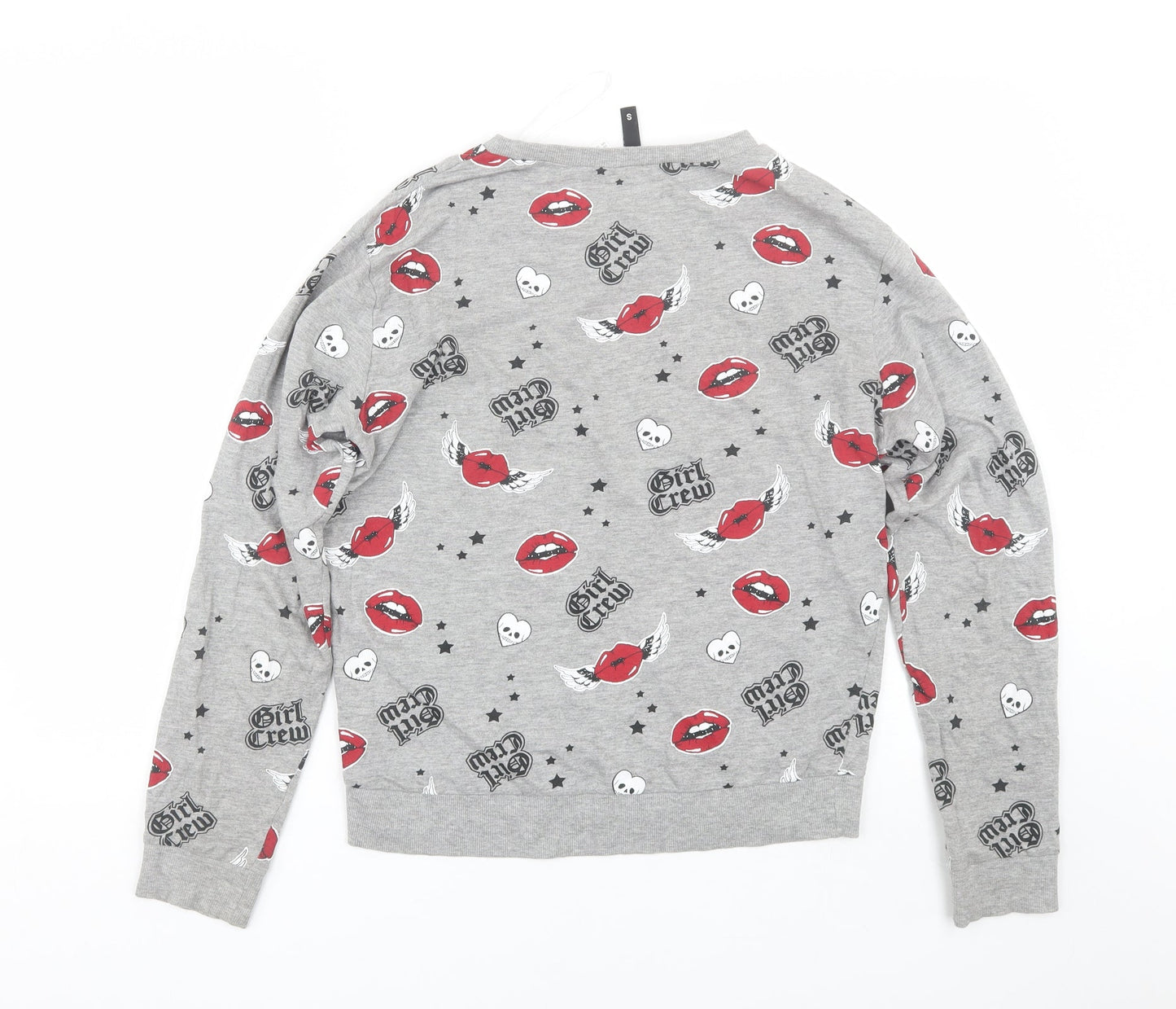 H&M Womens Grey   Pullover Sweatshirt Size S