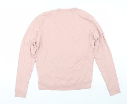 H&M Womens Pink   Pullover Sweatshirt Size S