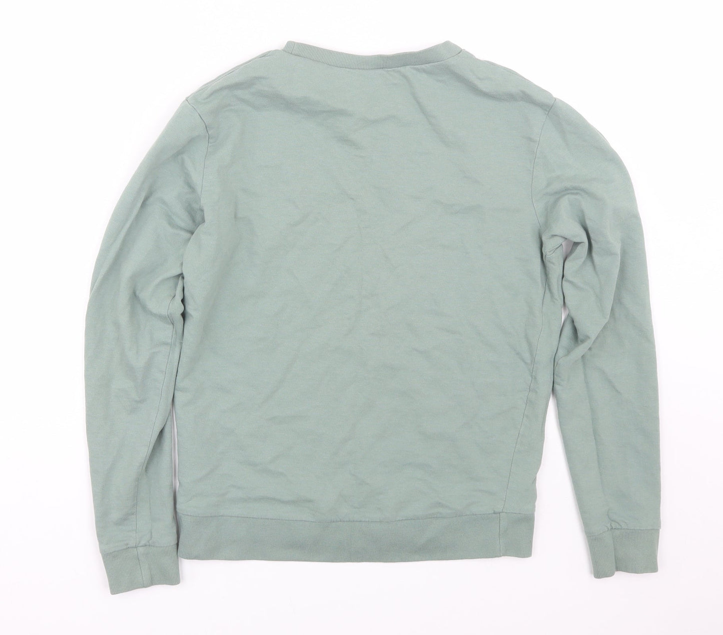 H&M Womens Green   Pullover Sweatshirt Size S