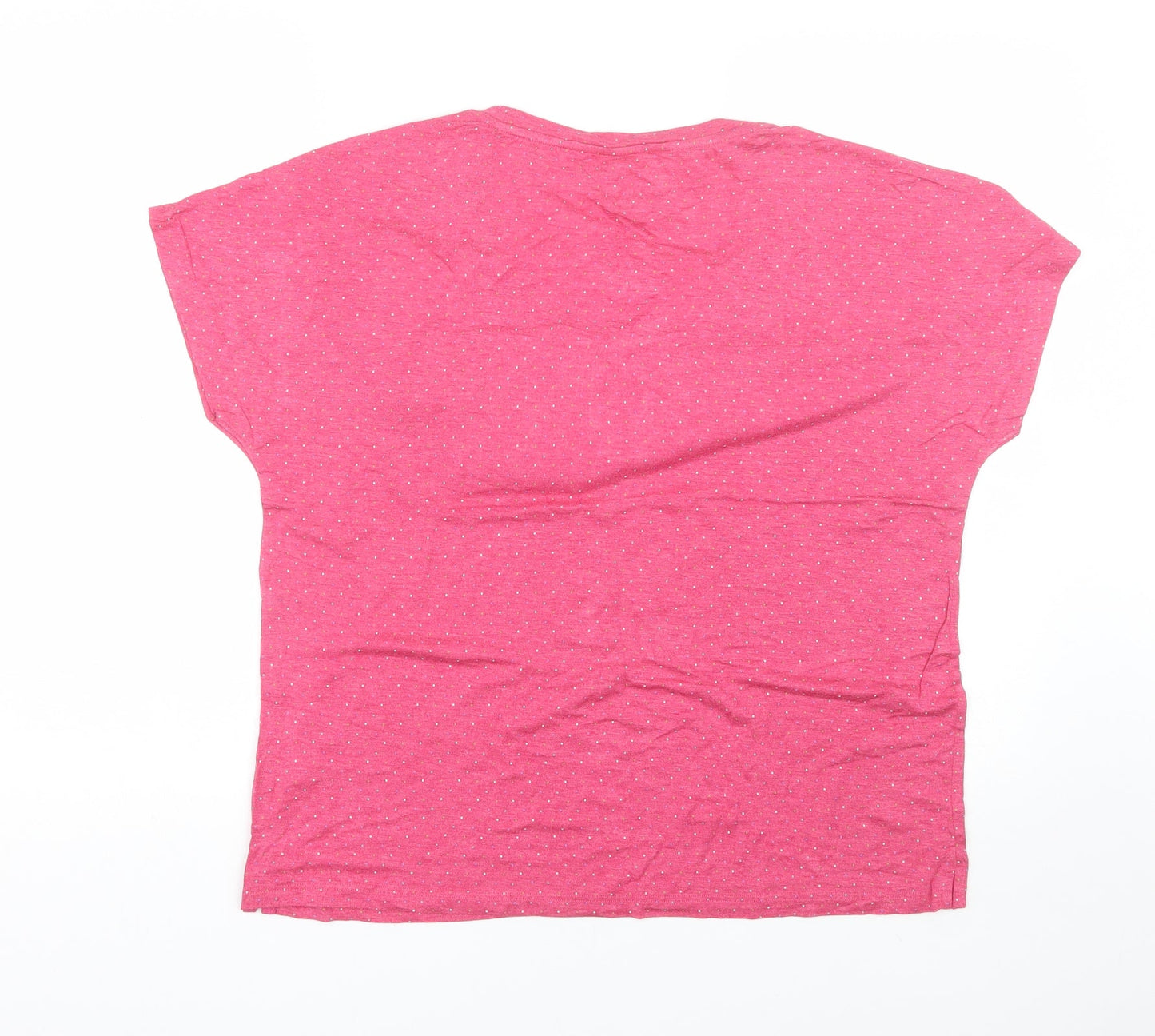 Moshulu Womens Pink Polka Dot  Top Pyjama Top Size 12