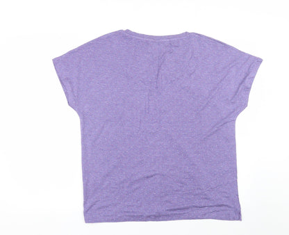 Moshulu Womens Purple Polka Dot  Top Pyjama Top Size 12