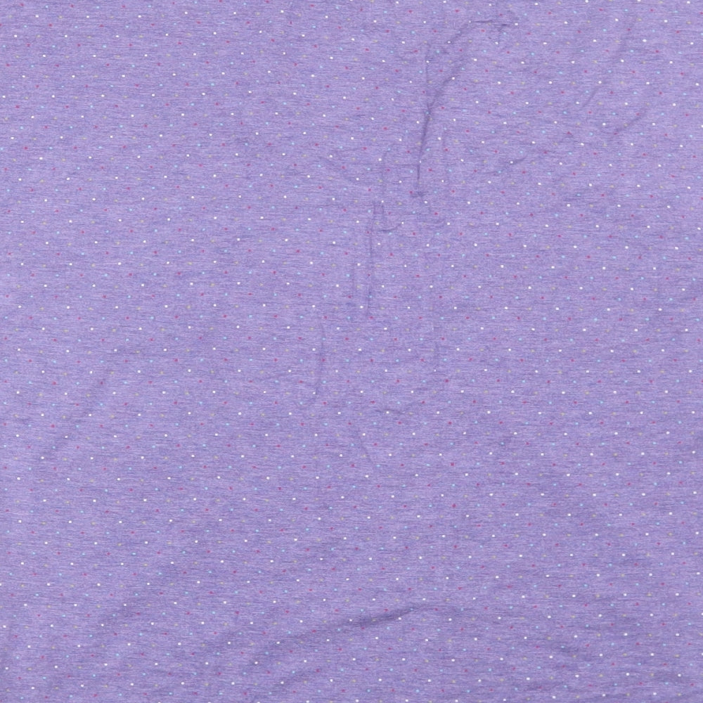 Moshulu Womens Purple Polka Dot  Top Pyjama Top Size 12