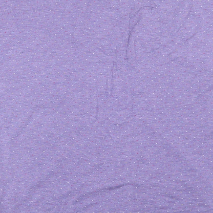 Moshulu Womens Purple Polka Dot  Top Pyjama Top Size 12