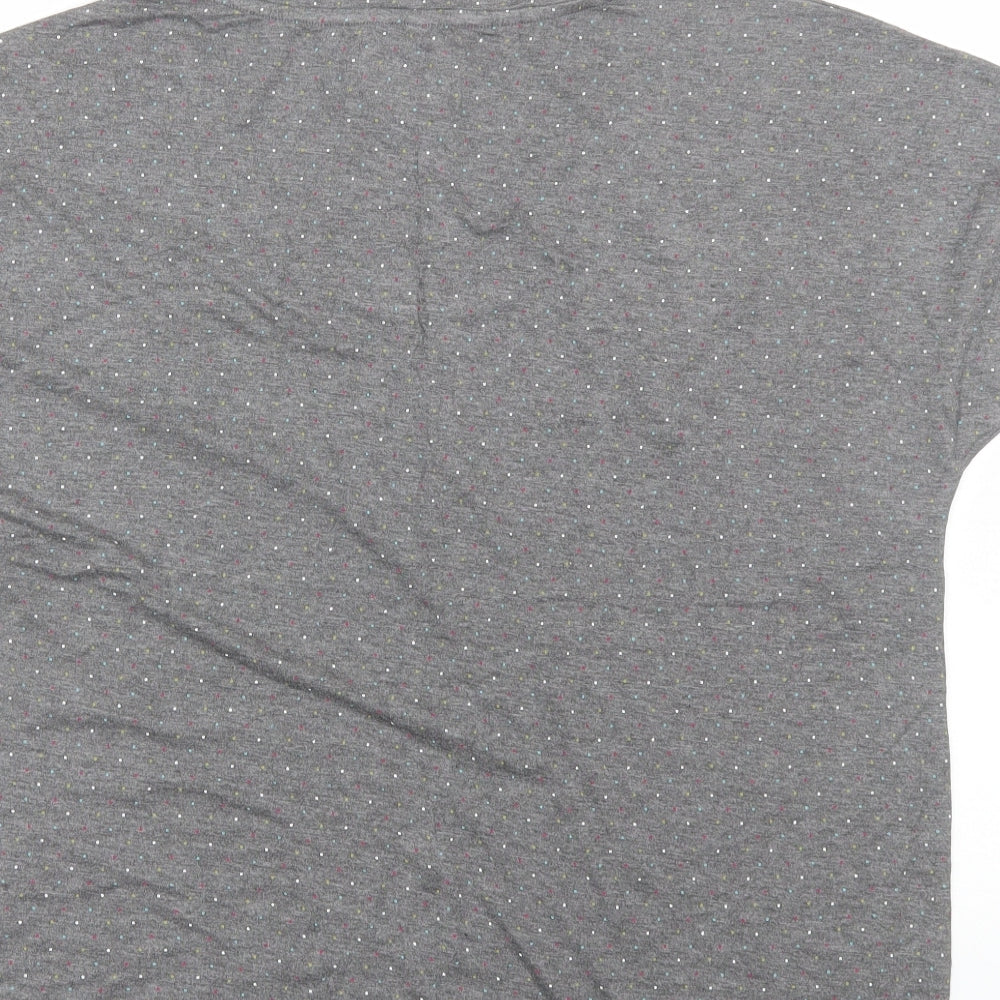 Moshulu Womens Grey Polka Dot  Top Pyjama Top Size 12