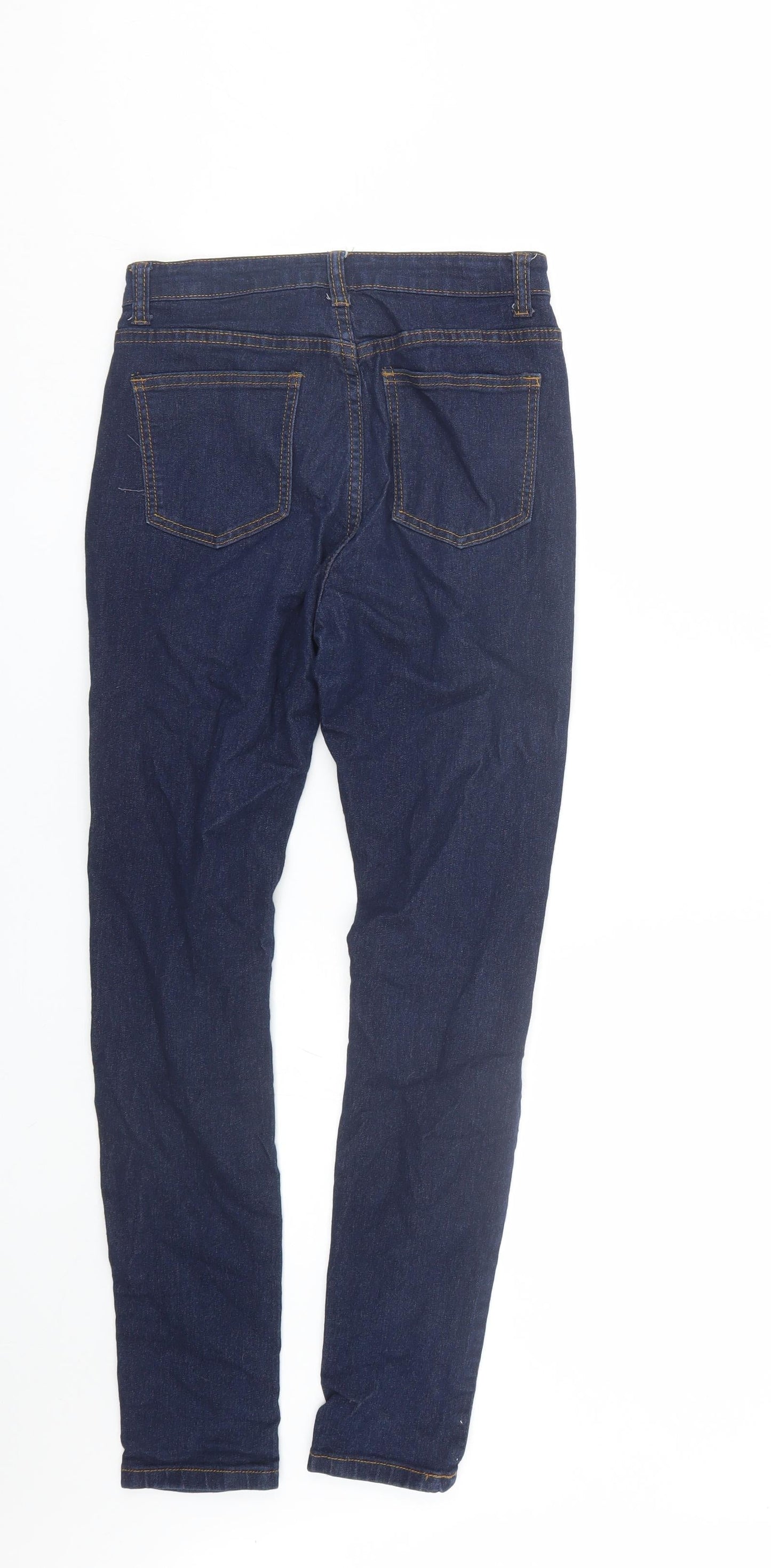 Boohoo Womens Blue  Denim Skinny Jeans Size 8 L26 in