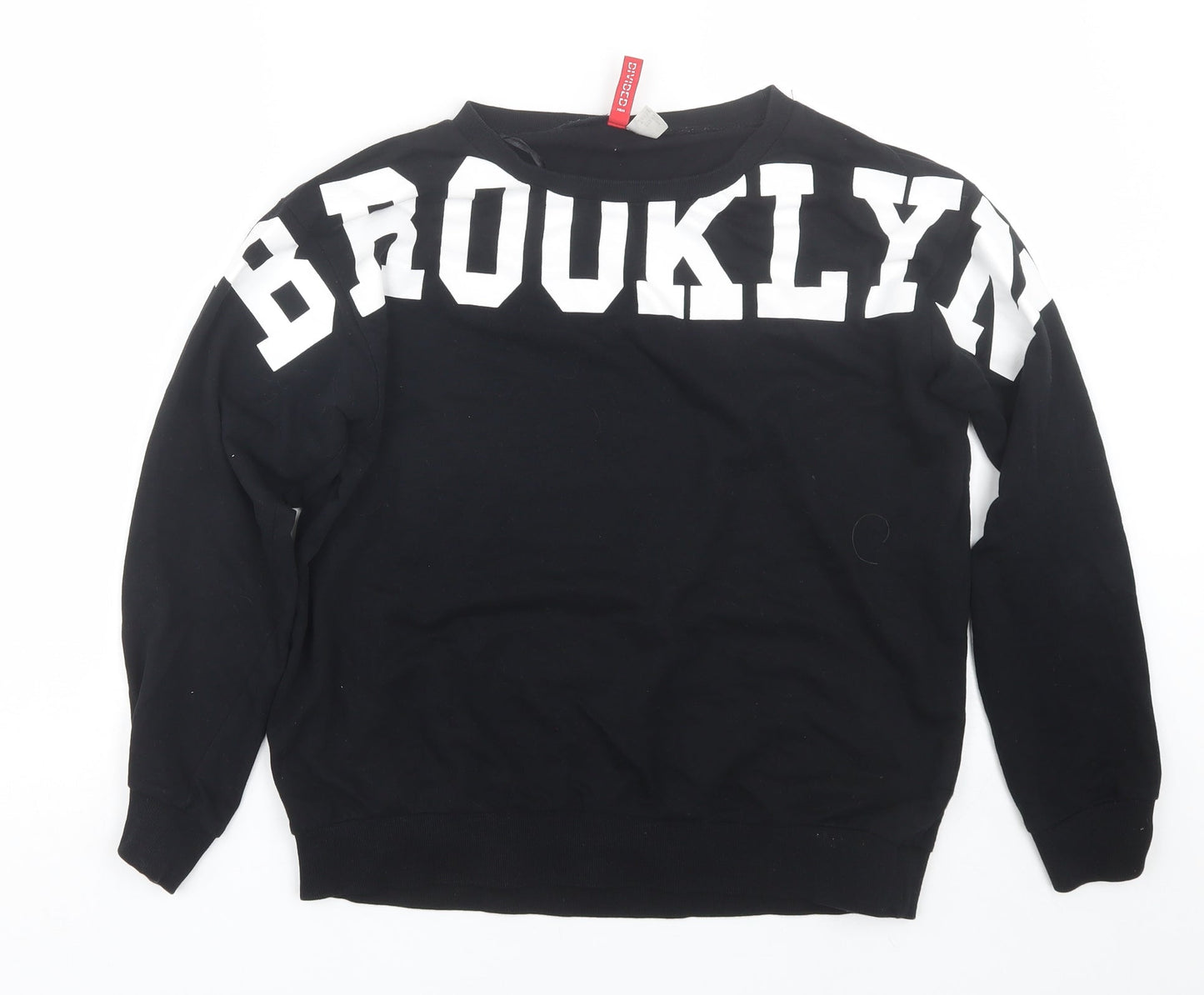 H&M Womens Black   Pullover Sweatshirt Size XS