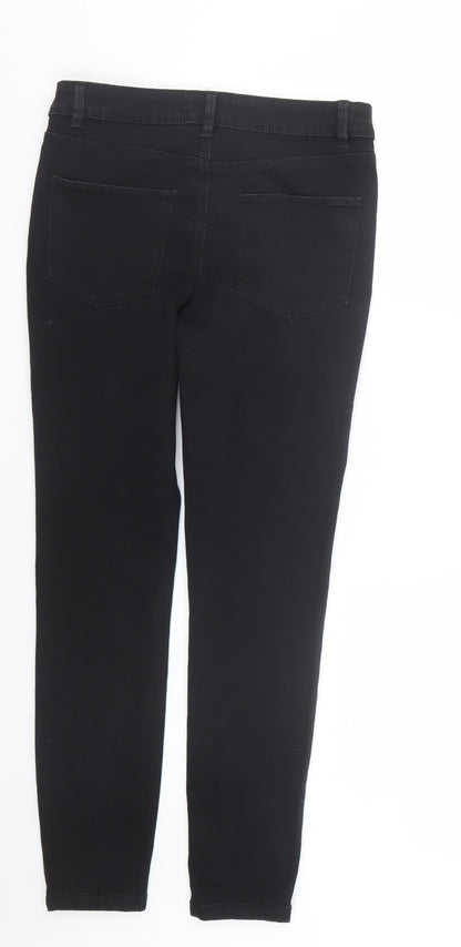 Denim co Womens Black  Denim Skinny Jeans Size 12 L26 in