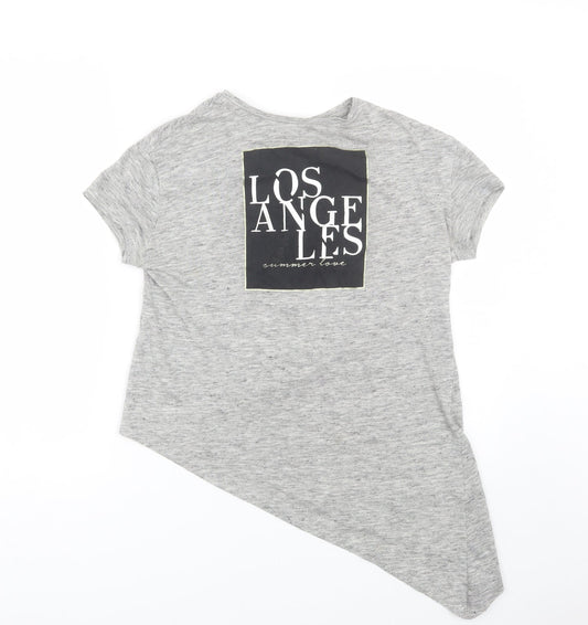 Womens UK Size 6 Atmosphere Grey Basic T-Shirt
