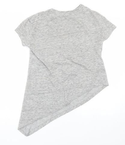 Womens UK Size 6 Atmosphere Grey Basic T-Shirt
