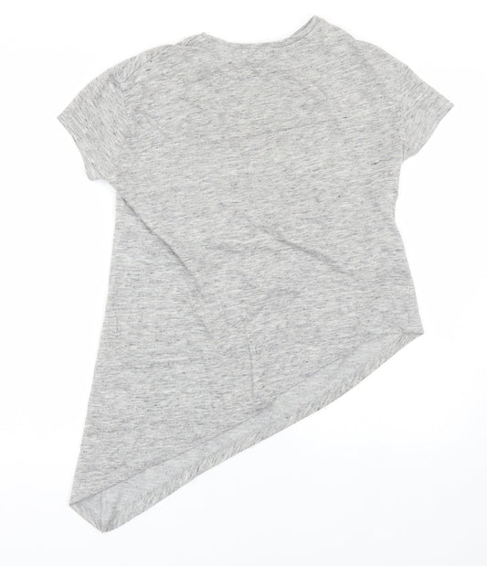 Womens UK Size 6 Atmosphere Grey Basic T-Shirt