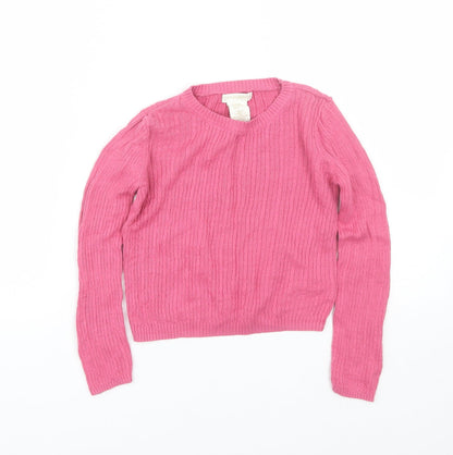 Cynthia Rowley Girls Pink   Pullover Jumper Size 5-6 Years