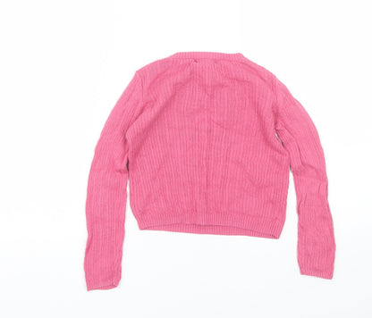 Cynthia Rowley Girls Pink   Pullover Jumper Size 5-6 Years