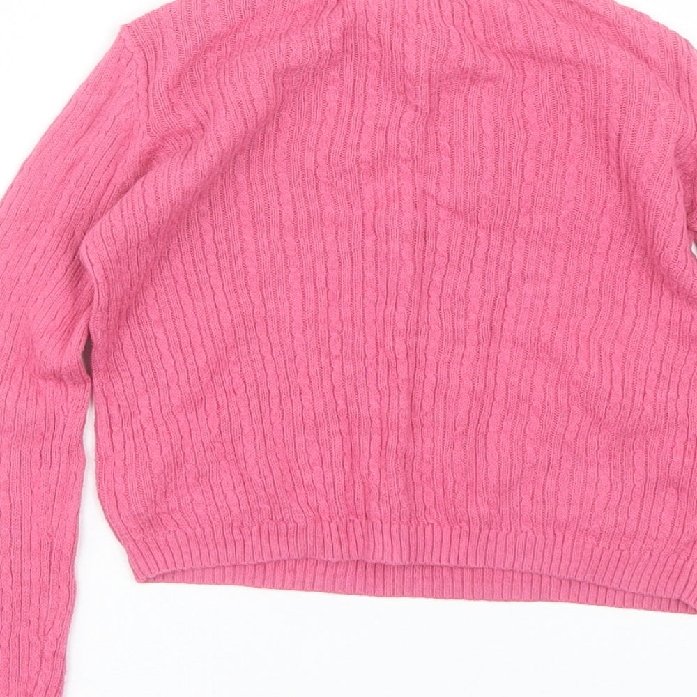 Cynthia Rowley Girls Pink   Pullover Jumper Size 5-6 Years