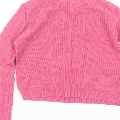 Cynthia Rowley Girls Pink   Pullover Jumper Size 5-6 Years