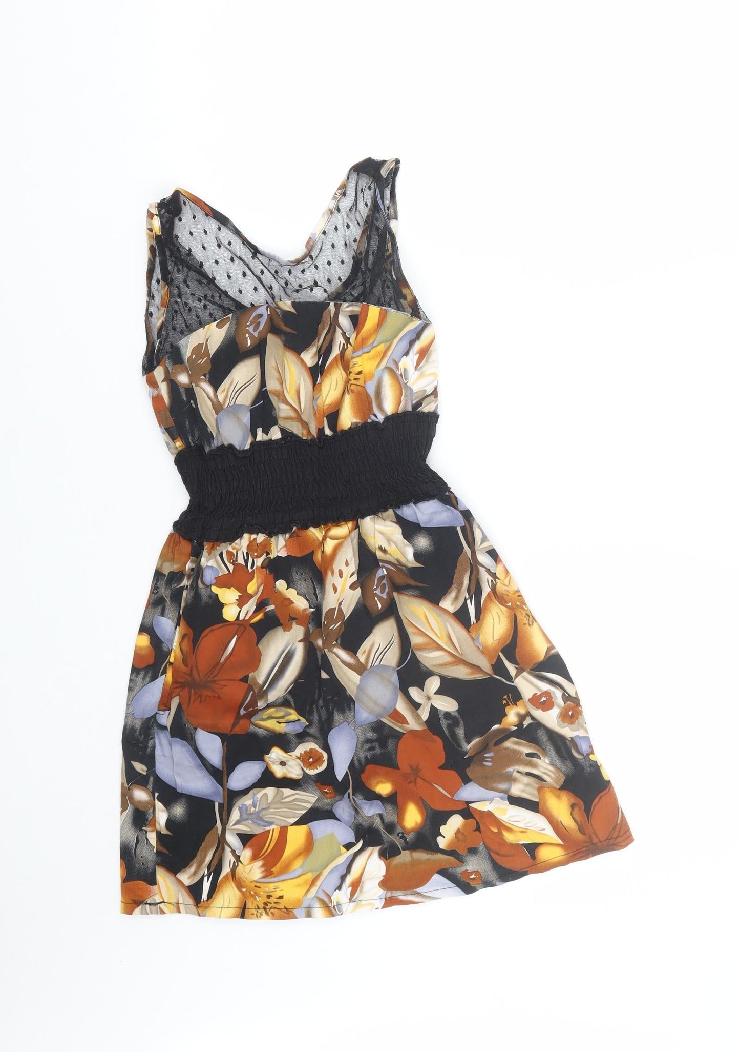 Cutie Womens Multicoloured Floral  Tank Dress  Size S