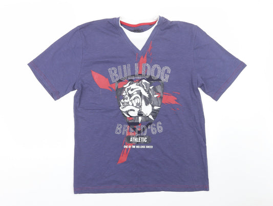 George Mens Blue    T-Shirt Size M