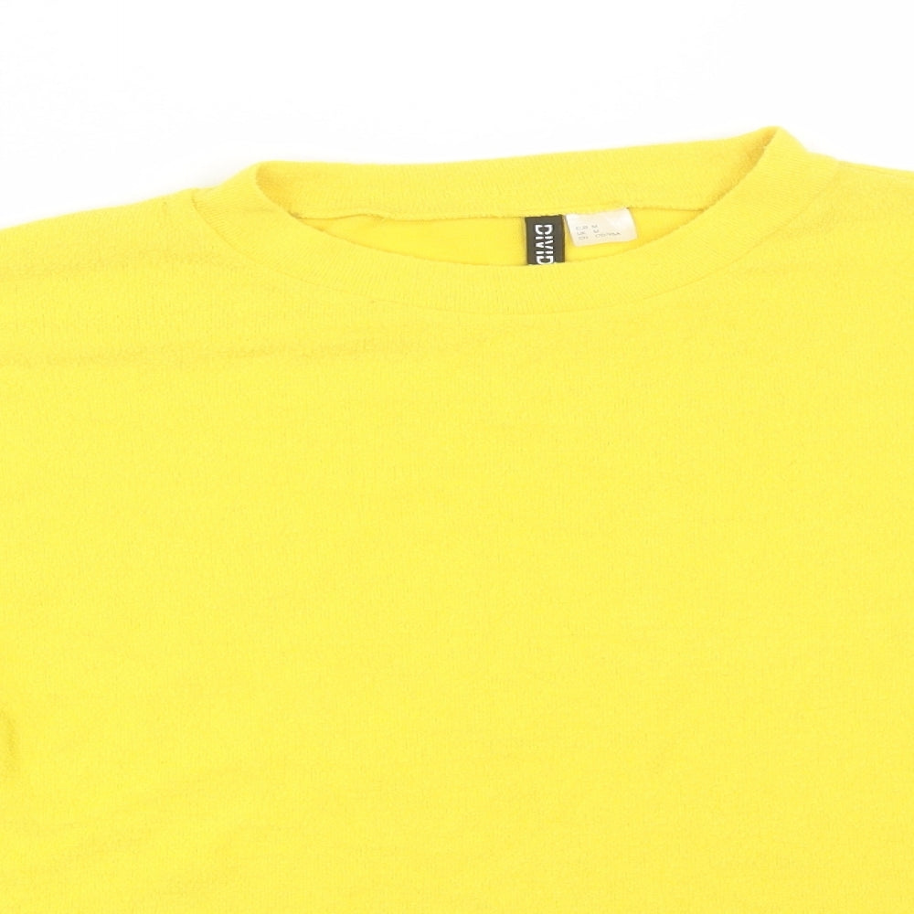 Womens UK Size M H&M Yellow Pullover Jumper