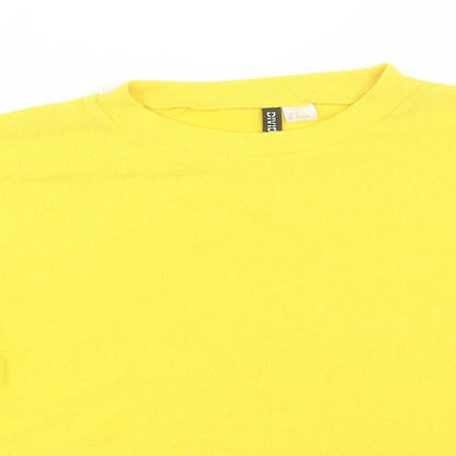 Womens UK Size M H&M Yellow Pullover Jumper
