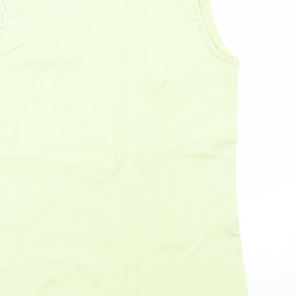 Womens UK Size M Editions Green Basic Tank