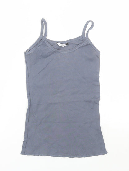 Womens UK Size 12 New Look Grey Basic Tank