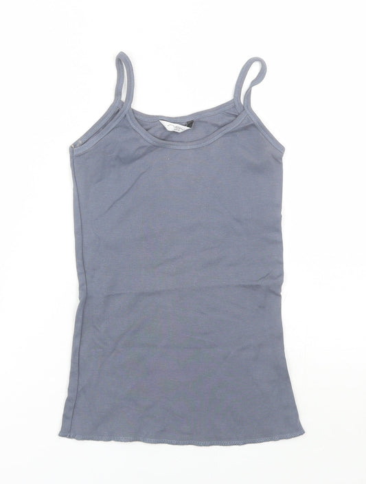 Womens UK Size 12 New Look Grey Basic Tank