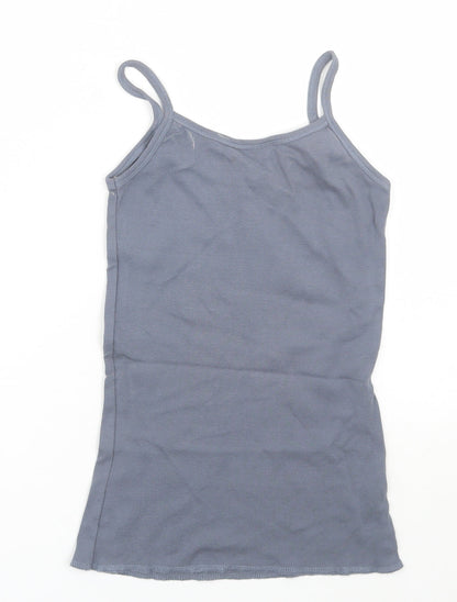 Womens UK Size 12 New Look Grey Basic Tank