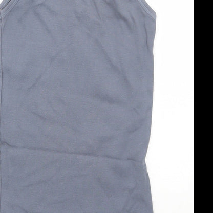 Womens UK Size 12 New Look Grey Basic Tank