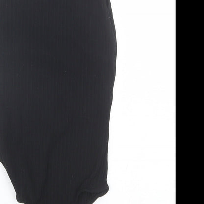 PRETTYLITTLETHING Womens Black   Catsuit One-Piece Size 6