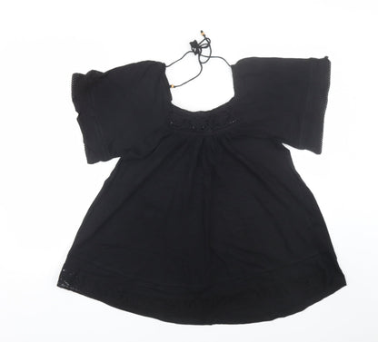 Denim co Womens Black   Basic T-Shirt Size 8