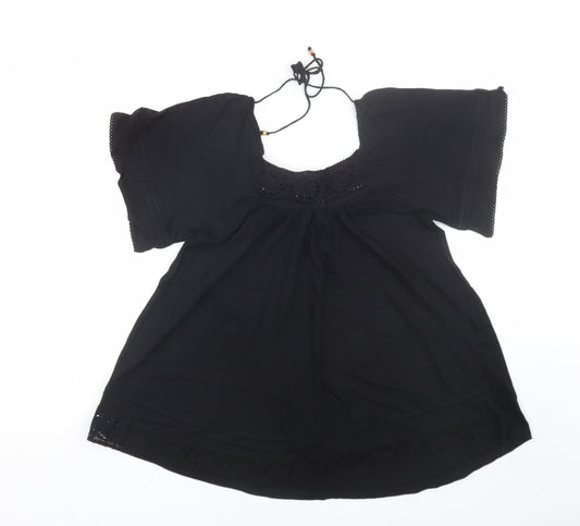 Denim co Womens Black   Basic T-Shirt Size 8