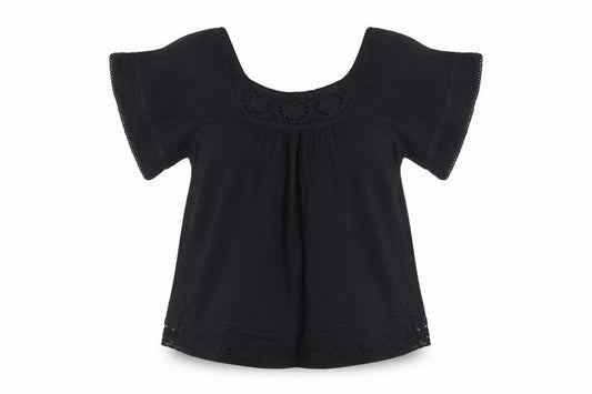 Denim co Womens Black   Basic T-Shirt Size 8