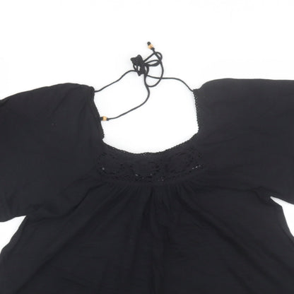 Denim co Womens Black   Basic T-Shirt Size 8