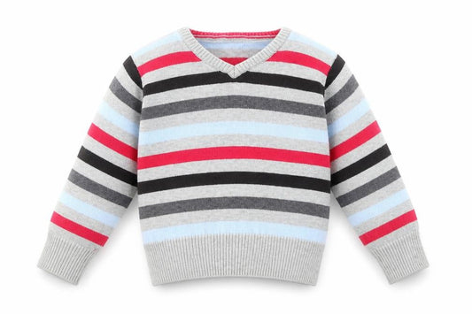 George Baby Multicoloured Striped Knit Pullover Jumper Size 9-12 Months