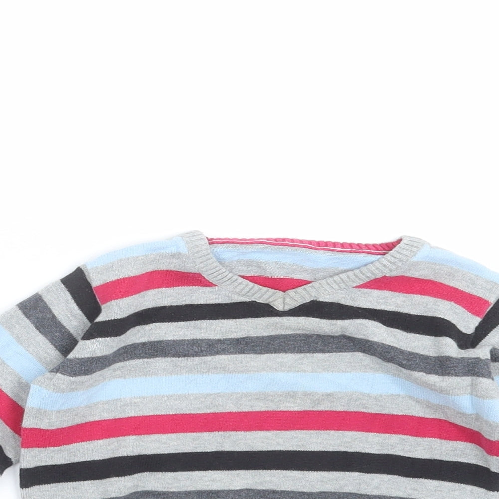 George Baby Multicoloured Striped Knit Pullover Jumper Size 9-12 Months