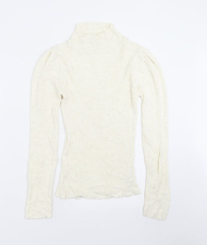Womens UK Size S Topshop Ivory Pullover Jumper