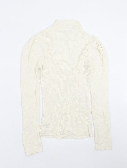 Womens UK Size S Topshop Ivory Pullover Jumper
