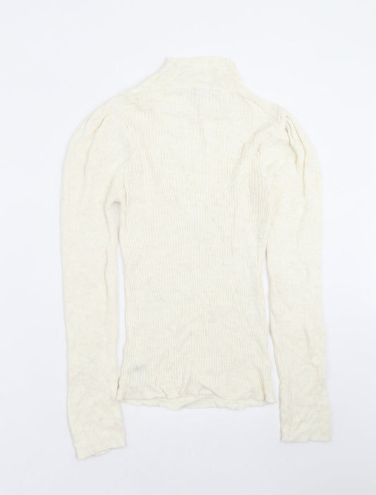 Womens UK Size S Topshop Ivory Pullover Jumper