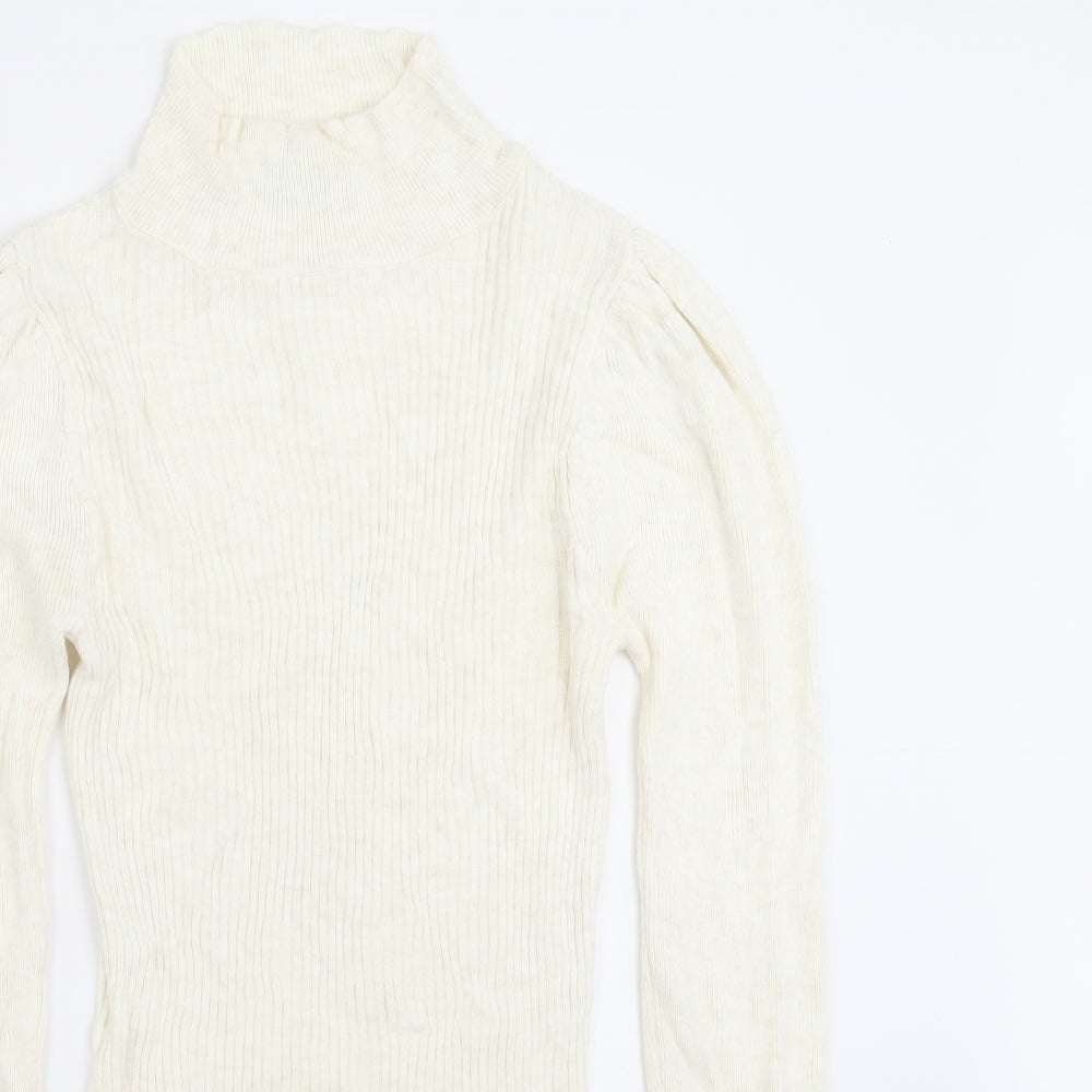 Womens UK Size S Topshop Ivory Pullover Jumper