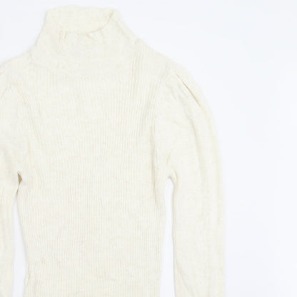 Womens UK Size S Topshop Ivory Pullover Jumper
