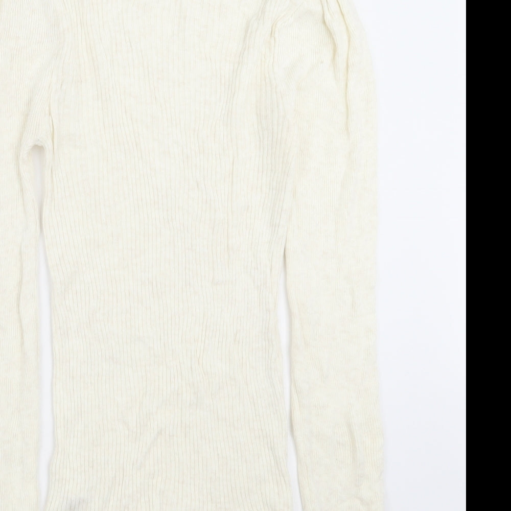 Womens UK Size S Topshop Ivory Pullover Jumper