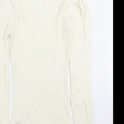 Womens UK Size S Topshop Ivory Pullover Jumper