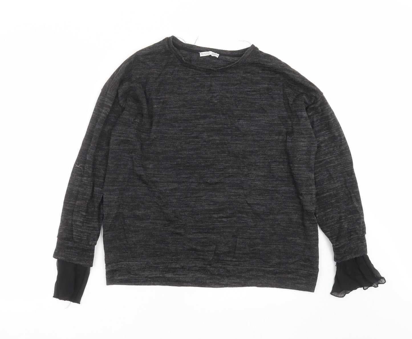 Womens UK Size S Zara Grey Pullover Jumper