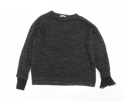 Womens UK Size S Zara Grey Pullover Jumper