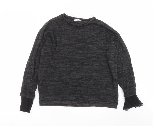 Womens UK Size S Zara Grey Pullover Jumper