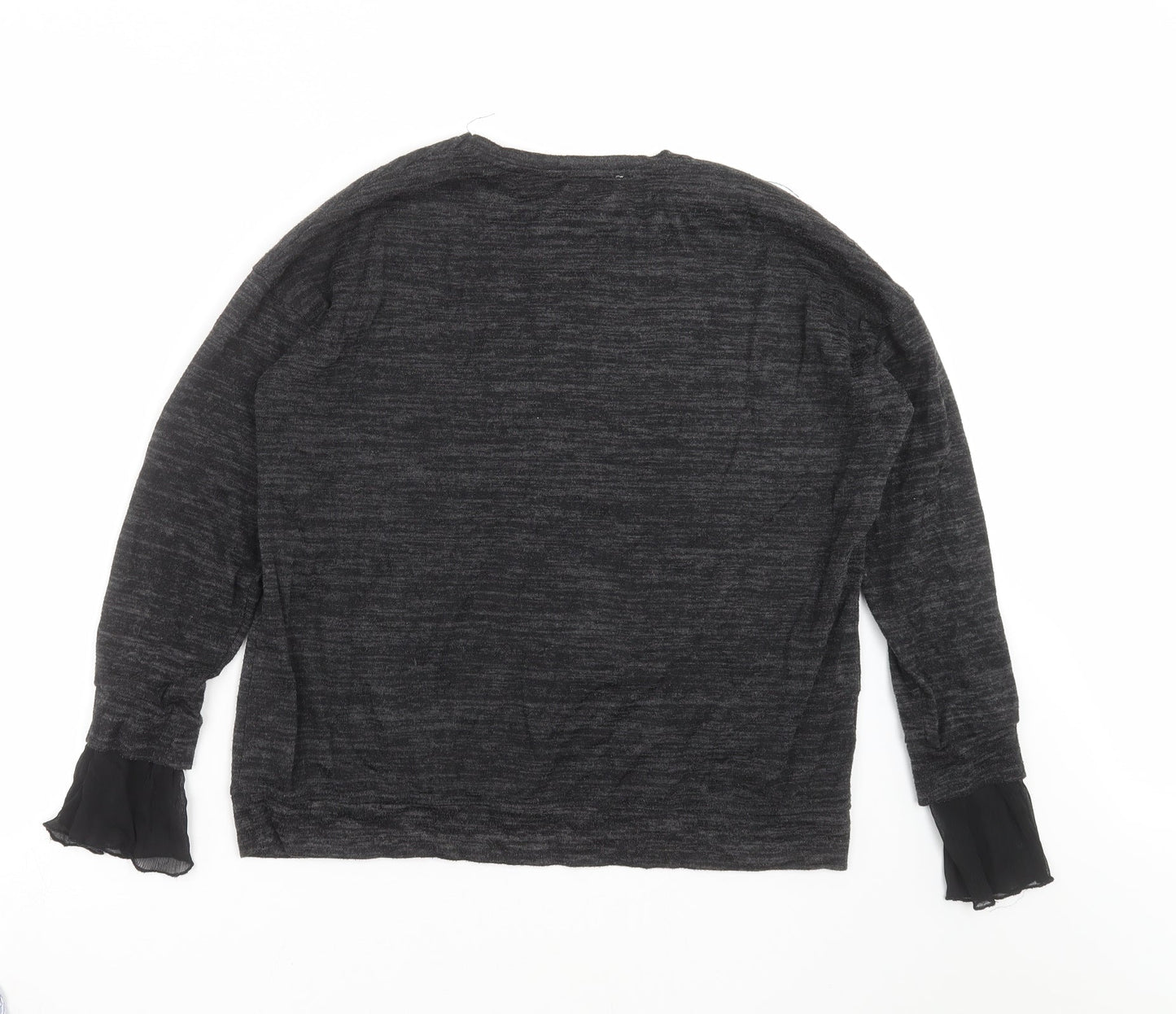 Womens UK Size S Zara Grey Pullover Jumper
