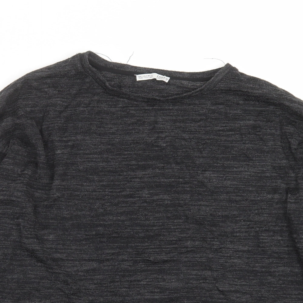 Womens UK Size S Zara Grey Pullover Jumper