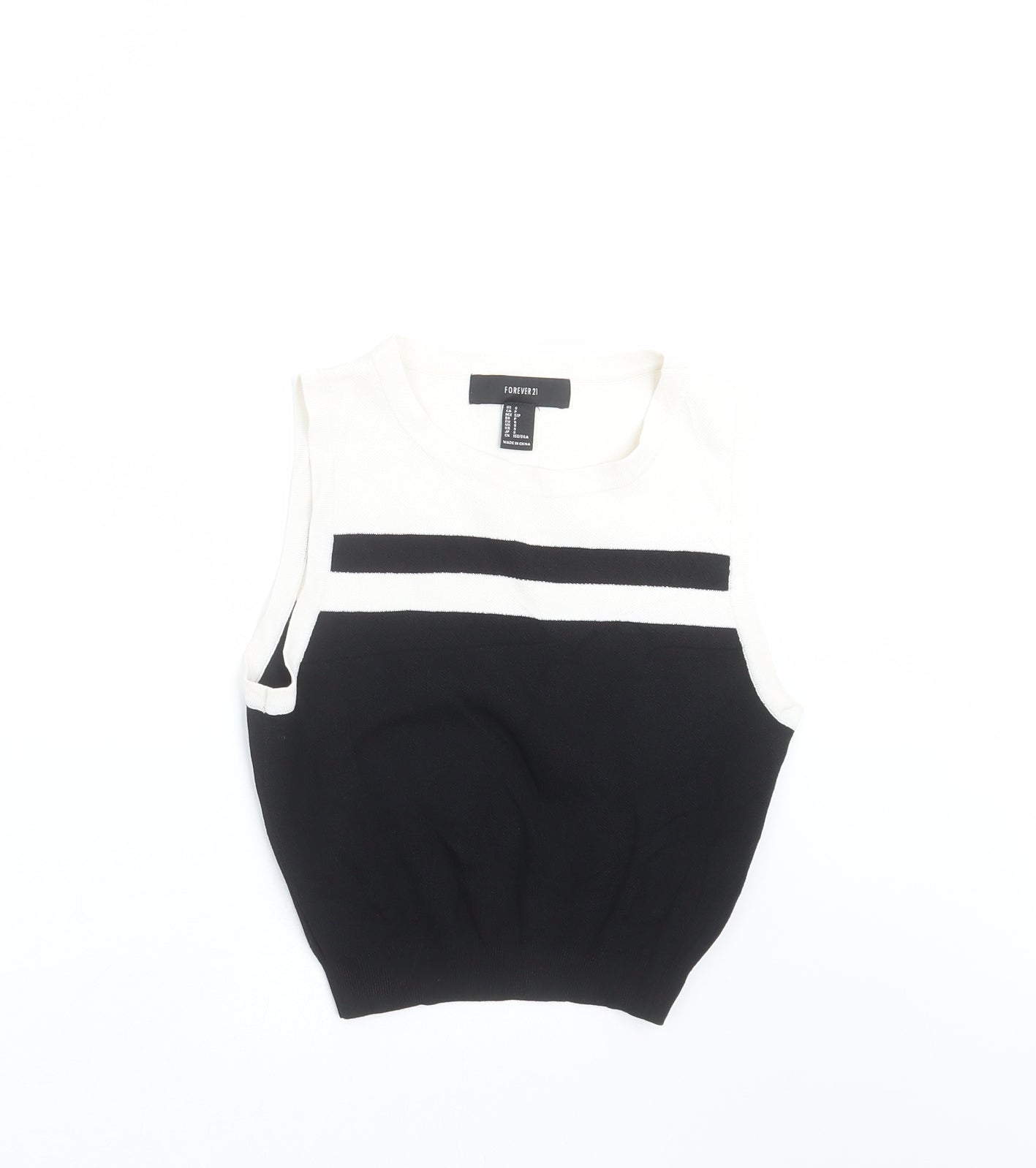 FOREVER 21 Womens Black  Knit Pullover Jumper Size S