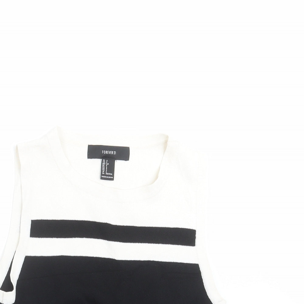 FOREVER 21 Womens Black  Knit Pullover Jumper Size S