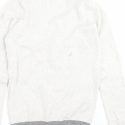 NEXT Mens Grey  Knit Cardigan Jumper Size XS